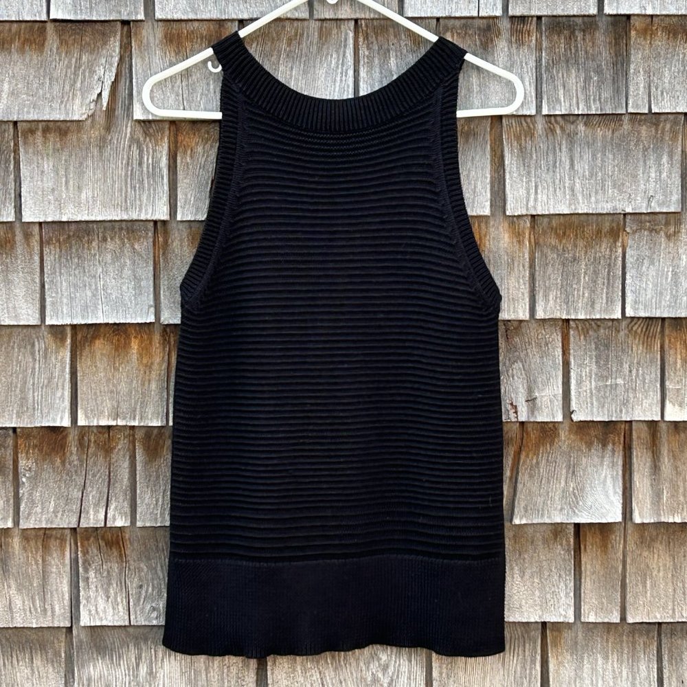 Margaret O'Leary Black Elaine Knit Tank Sweater (size L) - Picture 11 of 11